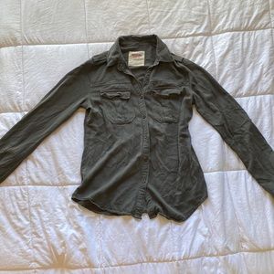Gray Button Down Shirt